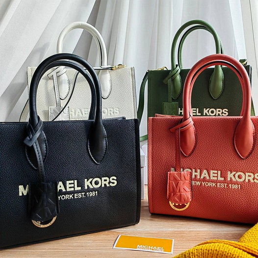 Кожаная сумка Michael Kors Mae Medium 24x19 см (5 расцветок)   