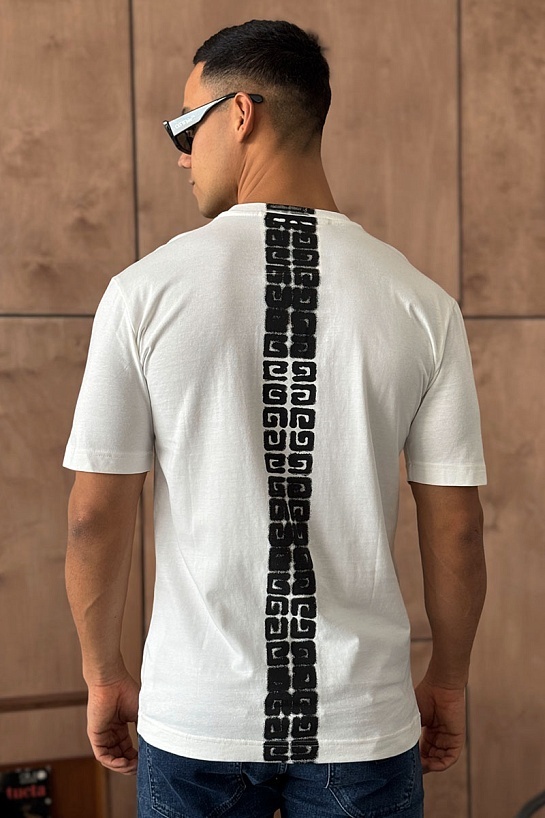 Мужская футболка Givenchy 4G-trim - White