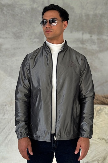 Двусторонняя ветровка Loro Piana - Grey / Black   