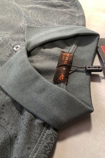 Классическое мужское поло Etro серого цвета   