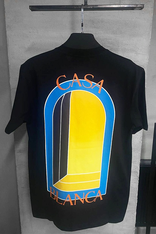 Чёрная футболка Casablanca L'Arche De Jour