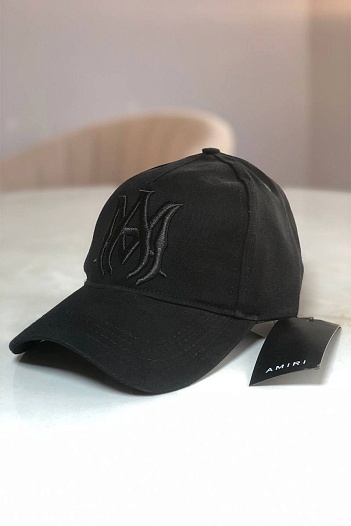 Мужская чёрная бейсболка Amiri   