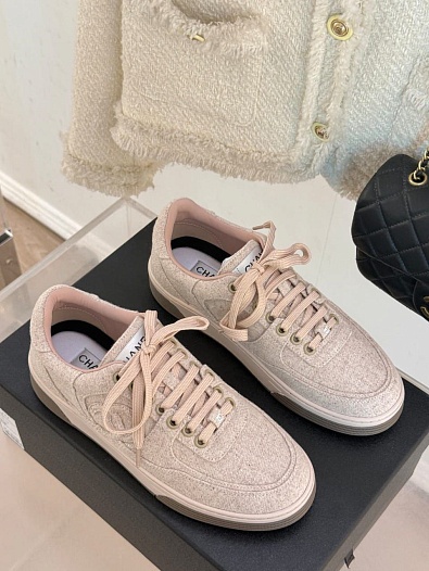 Женские кроссовки Chanel Premium - Pink   