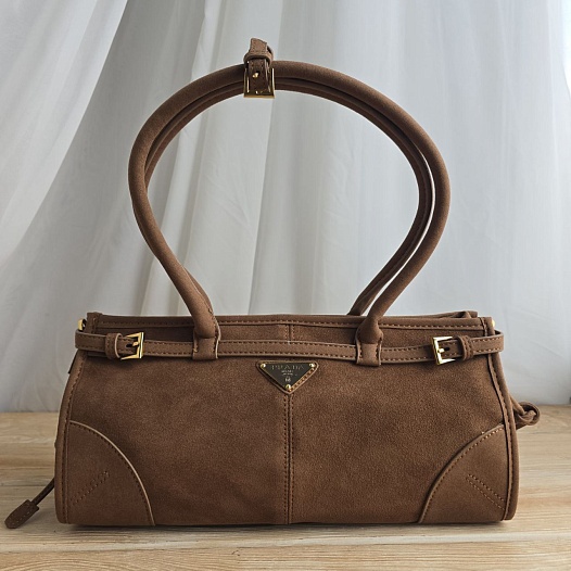 Замшевая сумка Prada Bonnie medium 32x14 см   