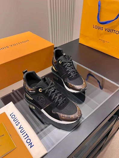 Женские кожаные кроссовки Louis Vuitton Neo Run Away premium   