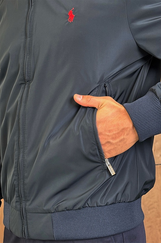 Мужской тёмно-синий бомбер Роlо Ralрh Lаurеn