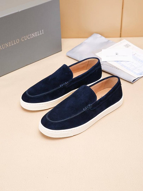 Мужские замшевые лоферы Brunello Cucinelli