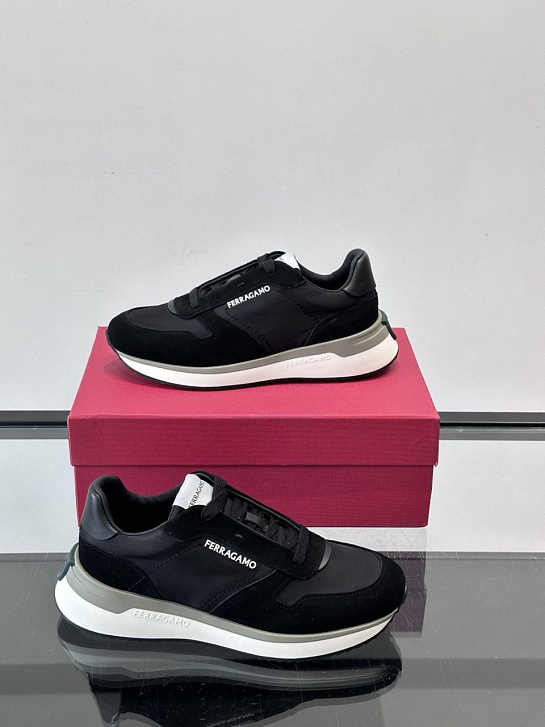 Мужские комбинированные кроссовки Salvatore Ferragamo