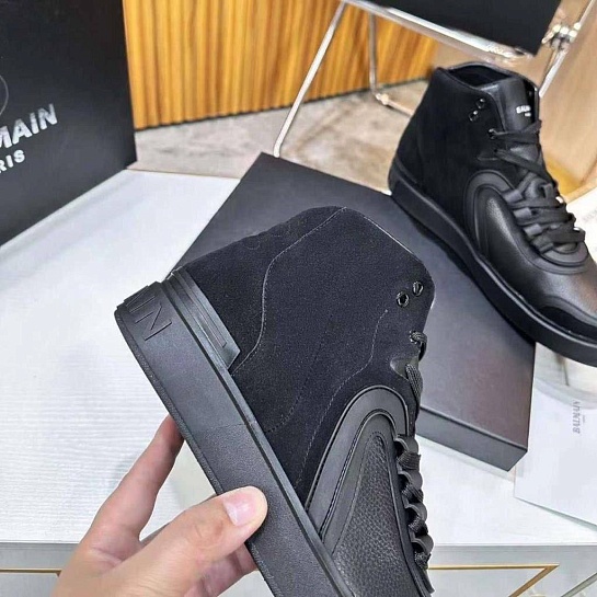 Кроссовки Balmain B-Skate High-Top - Black