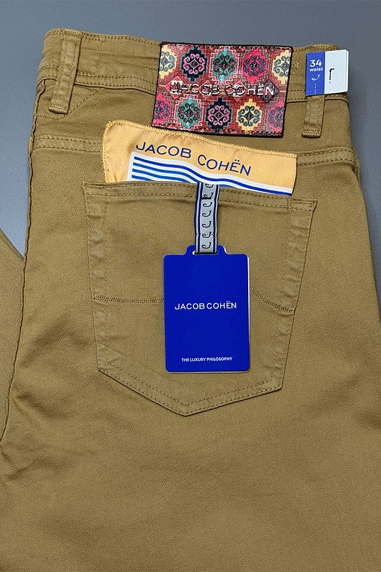 Мужские бежевые джинсы Jacob Cohen straight fit