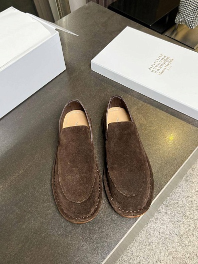 Замшевые женские лоферы Maison Margiela Premium - Brown   