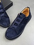 Замшевые кроссовки Zegna Triple Stitch