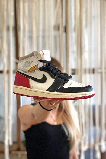 Кроссовки Nike Air Jordan 1 Retro High Union Los Angeles Black Toe   