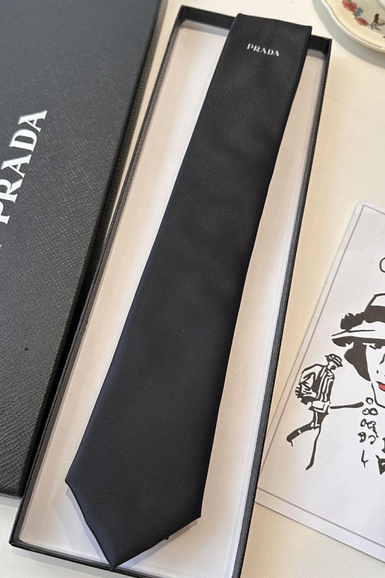 Галстук Prada premium 150x7 см - Black