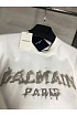 Футболка белого цвета Balmain Paris logo-print