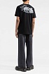 Чёрная оверсайз футболка Off-White Tribal Type