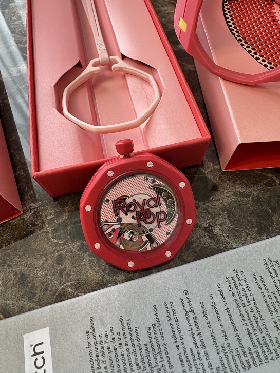 Часы Audemars Piguet × Swatch Royal Pop Otto Rosso premium 