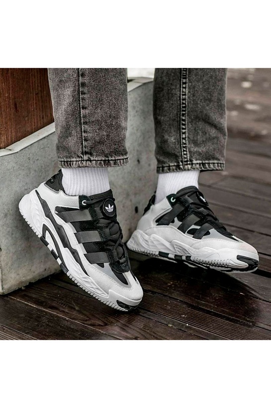 Кроссовки Adidas Niteball - Black / White / Grey