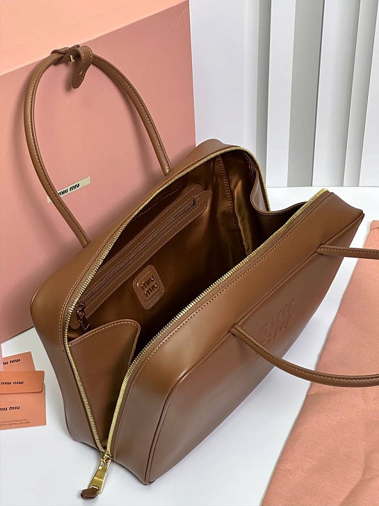 Кожаная сумка MIU MIU Premium 34x22x10 см