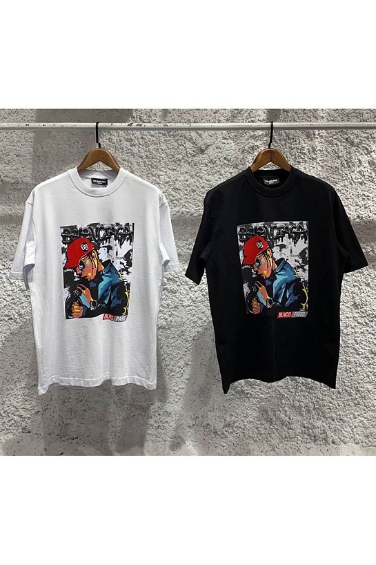 Белая оверсайз футболка Balenciaga