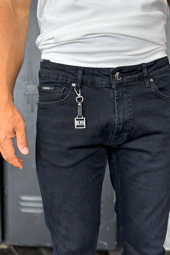 Мужские чёрные джинсы Hugo Boss