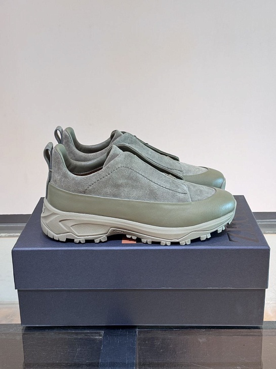 Мужские кроссовки Zegna Triple Stitch Monte - Green