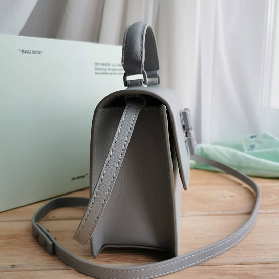 Женская сумка Off-White 1.4 Jitney 22x15 см - Grey