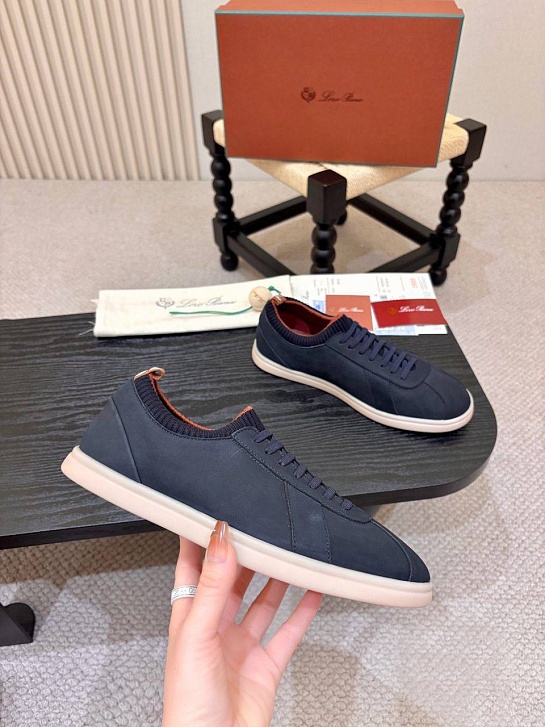 Мужские кроссовки Loro Piana Soho 2.0 Walk - Navy