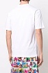 Белая мужская футболка Moschino