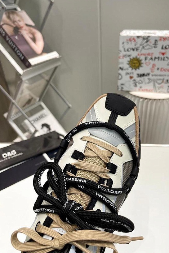 Комбинированные кроссовки Dolce & Gabbana Space - Beige