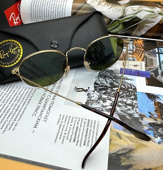 Солнцезащитные очки Ray-Ban Round Metal - Blue Mirrored
