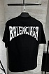 Мужская чёрная футболка Balenciaga Paris Tropical