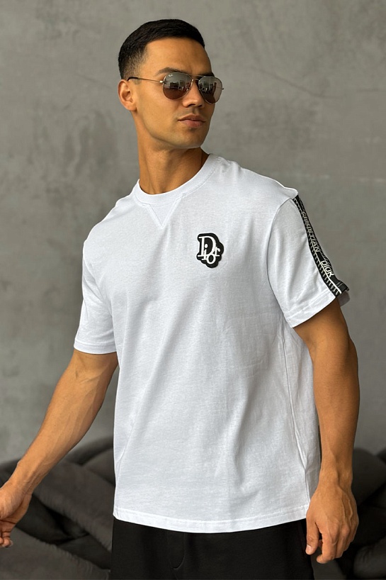 Белая оверсайз футболка Dior