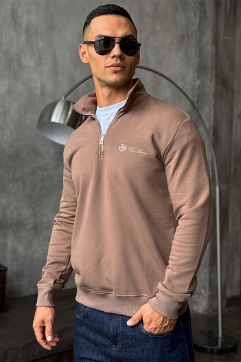 Кофта с высоким горлом Loro Piana - Brown   