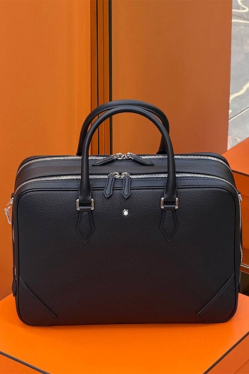 Кожаная сумка Montblanc Meisterstuck premium 38x27x13 см   