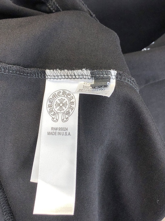 Чёрная оверсайз футболка Chrome Hearts Premium