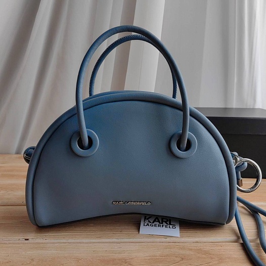Кожаная сумка Karl Lagerfeld Half Moon 25x15 см   
