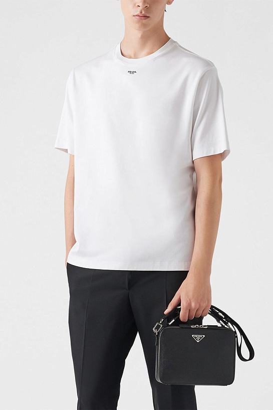 Футболка белого цвета Prada Milano