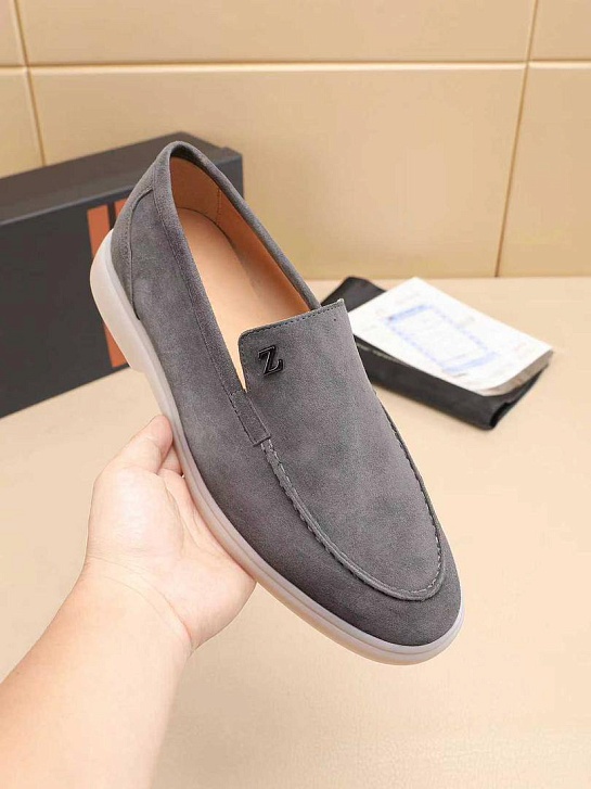 Мужские замшевые лоферы Ermenegildo Zegna