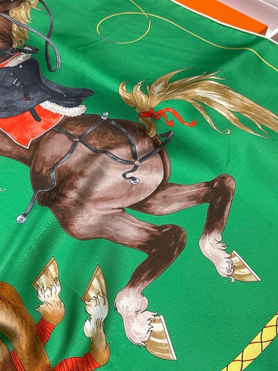 Платок Hermes Grand Galop premium 88x88 см   