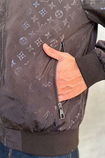 Мужской бомбер Louis Vuitton Monogram - Brown   