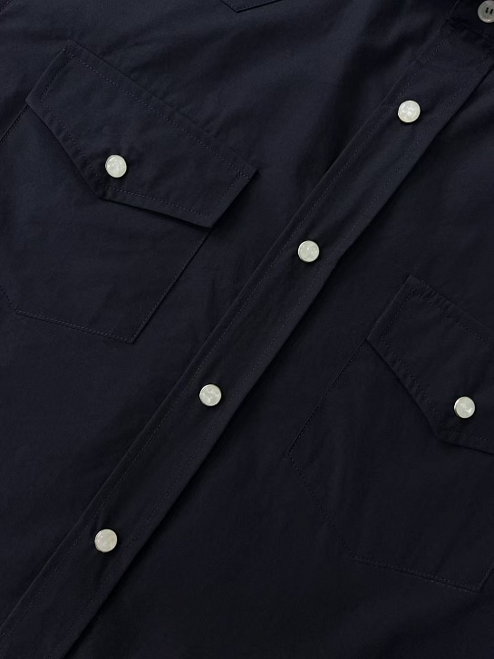 Мужская тёмно-синяя рубашка Brunello Cucinelli Premium