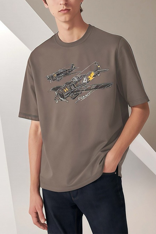 Мужская футболка Hermes Premium - Brown