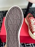 Женские кеды Valentino Toile Iconographe premium - Red
