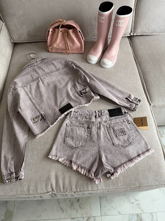 Женская джинсовая куртка MIU MIU premium