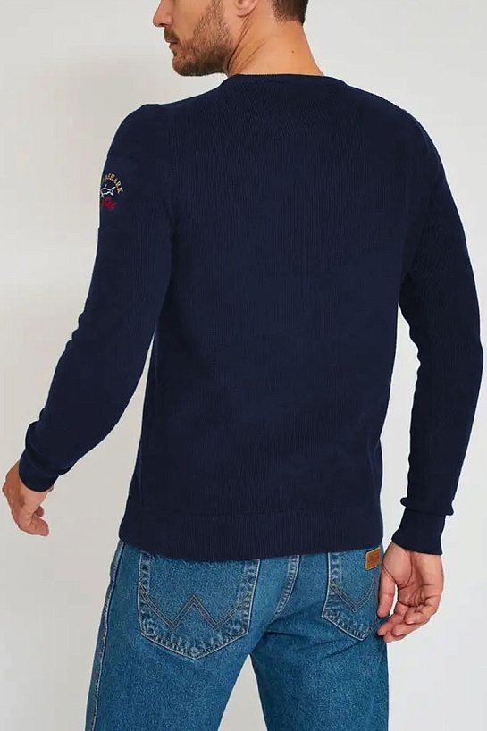 Мужской тёмно-синий джемпер Paul & Shark