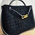 Замшевая чёрная сумка Bottega Veneta 30x23 см