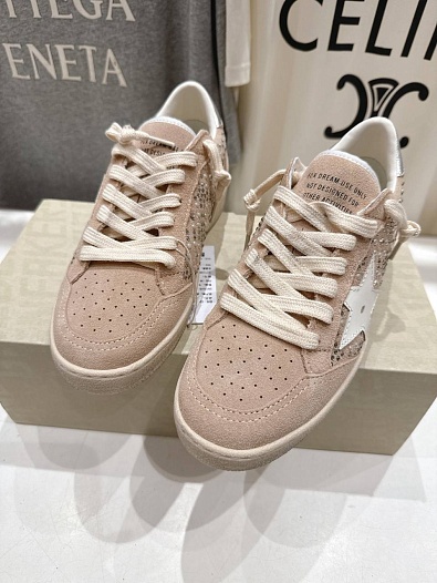 Женские кожаные кроссовки Golden Goose Super Star premium   