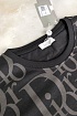 Чёрная мужская футболка Dior All-over Logo