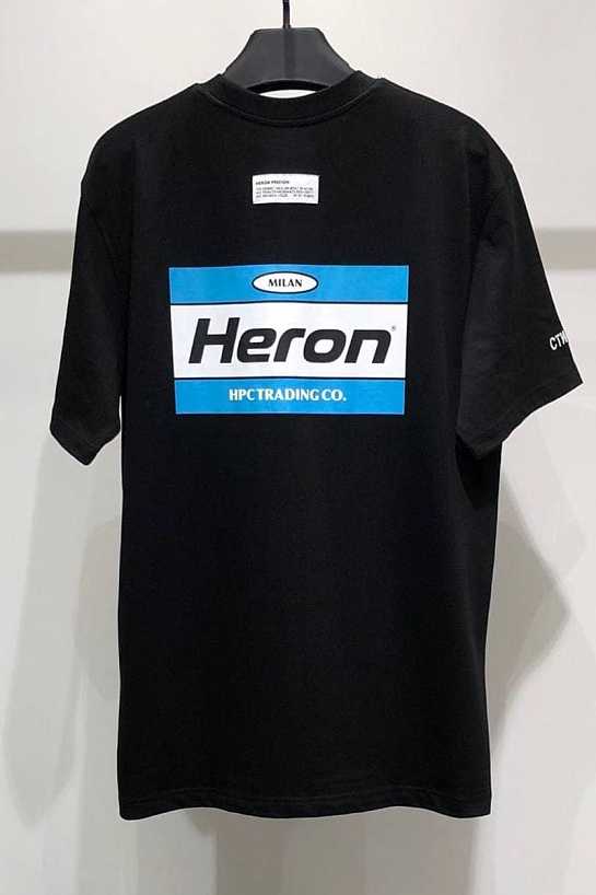 Мужская оверсайз футболка Heron Preston Eagle - Black